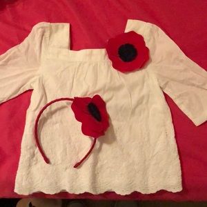 18-24 month Janie and Jack top with headband